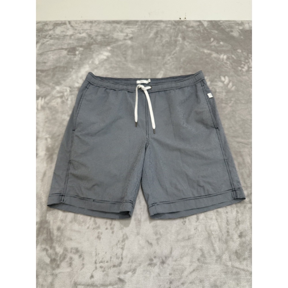 Onia Swim Shorts Men XL Blue Land To Water Stretch Drawstring Pockets Lined EUC